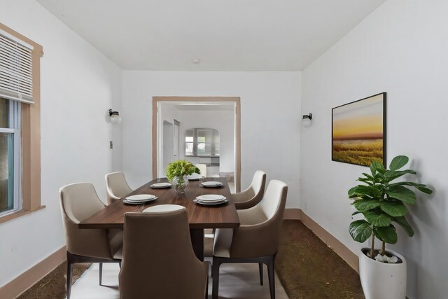 view of dining area