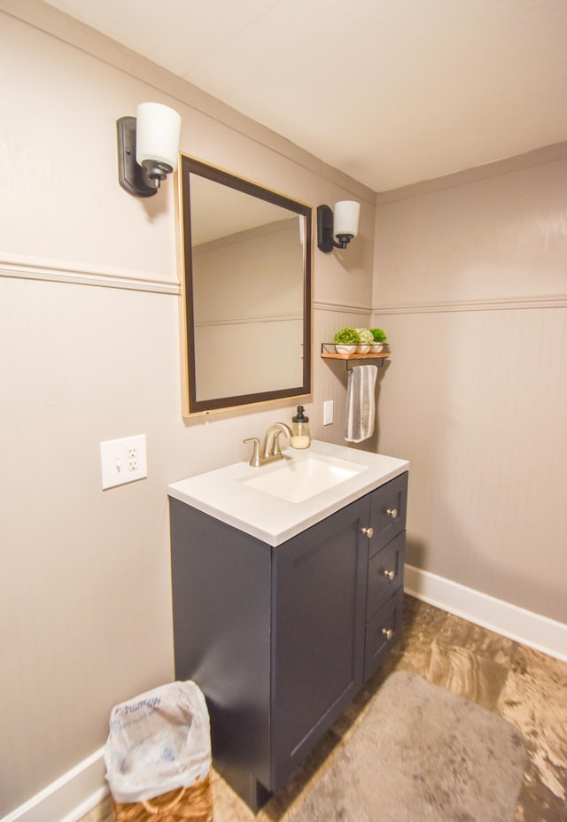 bathroom featuring vanity