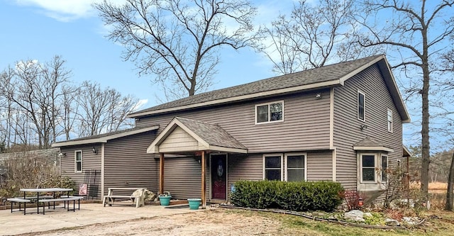 view of front of house with a patio