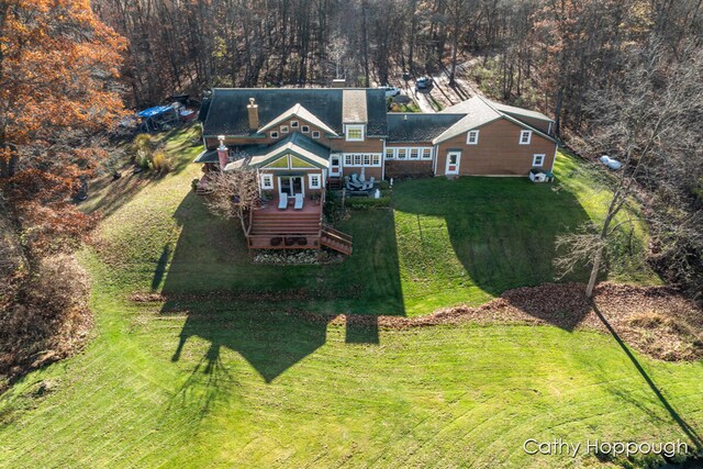 birds eye view of property