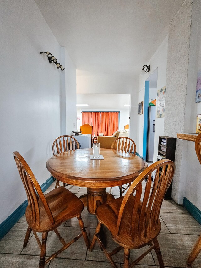 view of dining area