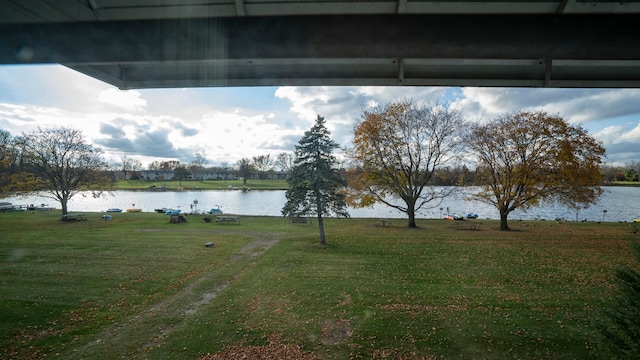 view of water feature