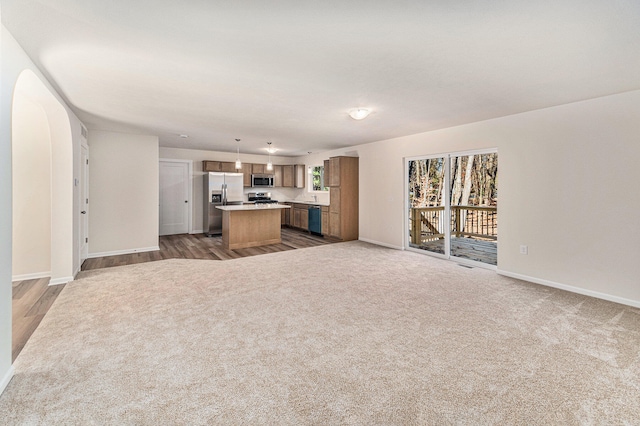 view of unfurnished living room