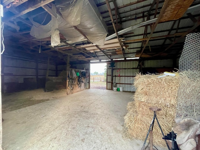 view of horse barn