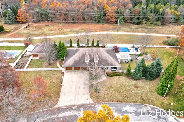 birds eye view of property