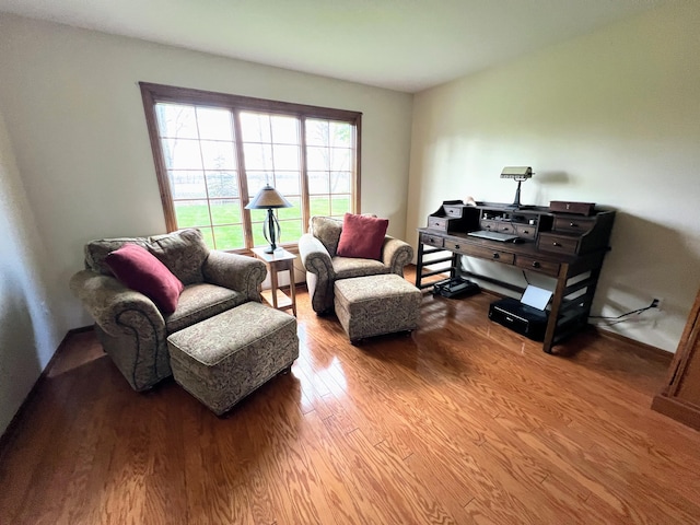 212 Saint Anne Ln, Monroe, MI 48162 - living room featuring wood finished floors and baseboards