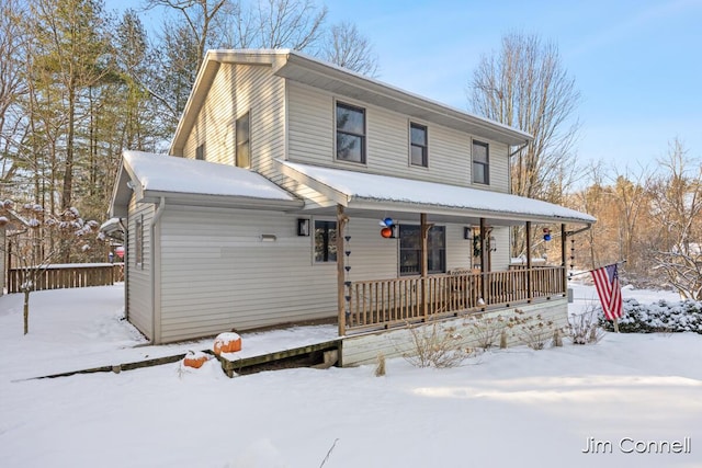 view of front of house with a porch