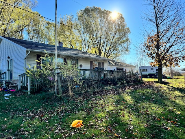 exterior space featuring a yard