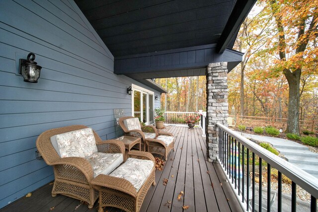 view of wooden terrace