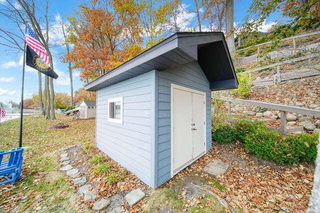 view of outdoor structure