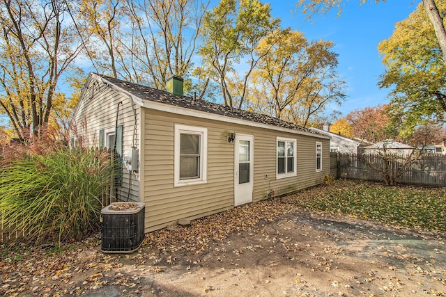 view of rear view of property