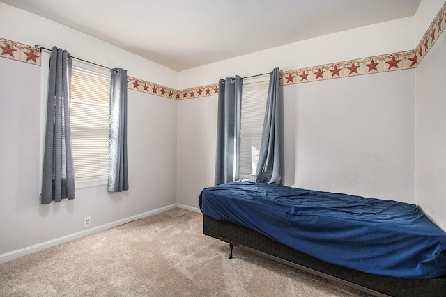 bedroom with carpet flooring