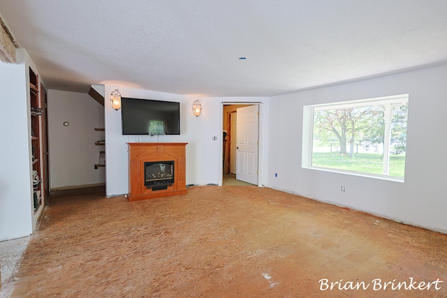 view of unfurnished living room