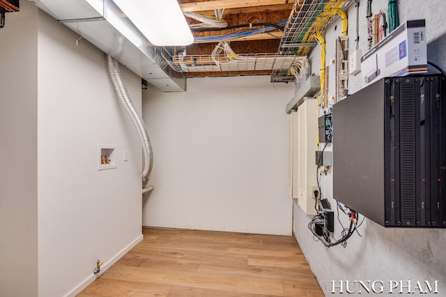 interior space with light wood-type flooring