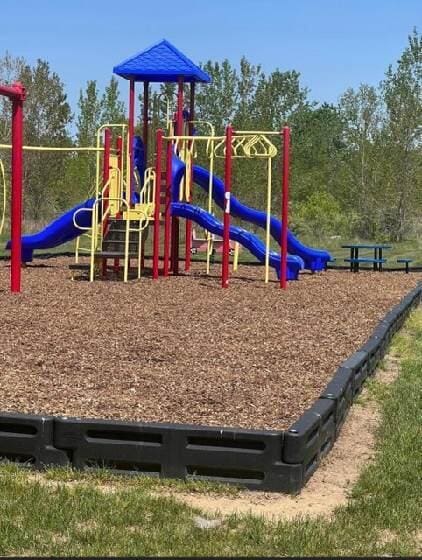 view of jungle gym