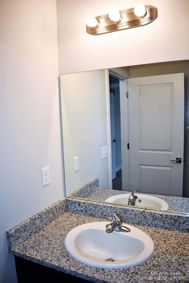 bathroom featuring vanity