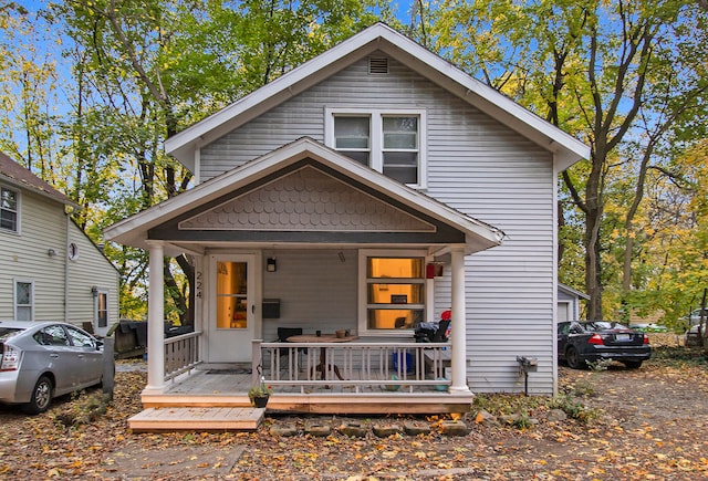 bungalow with covered porch