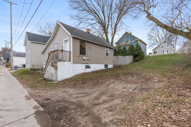 view of side of property