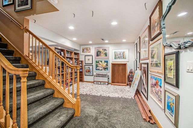 interior space with carpet flooring