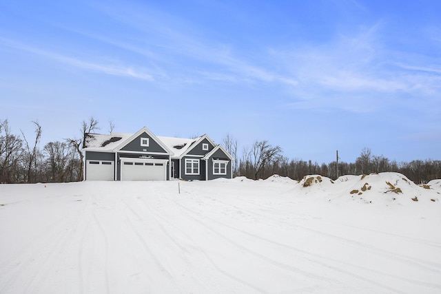 view of front facade featuring an attached garage