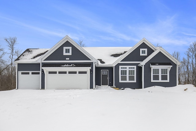 view of front of house featuring a garage and board and batten siding