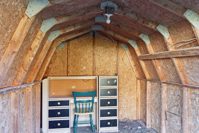 view of storage room