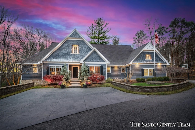 view of craftsman inspired home