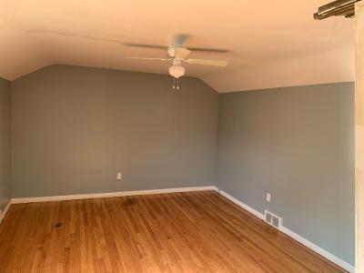 bonus room with wood-type flooring, ceiling fan, and lofted ceiling