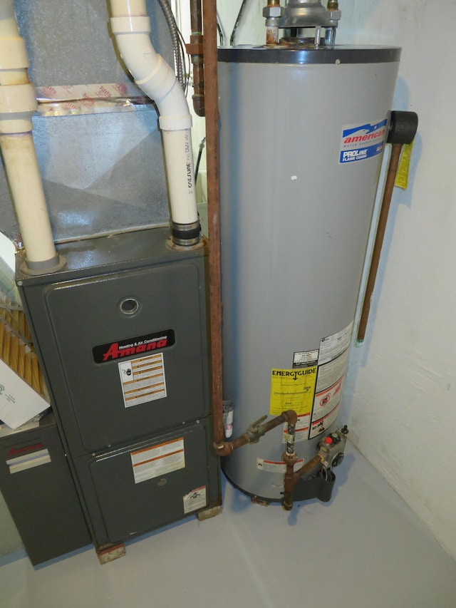 utilities featuring water heater