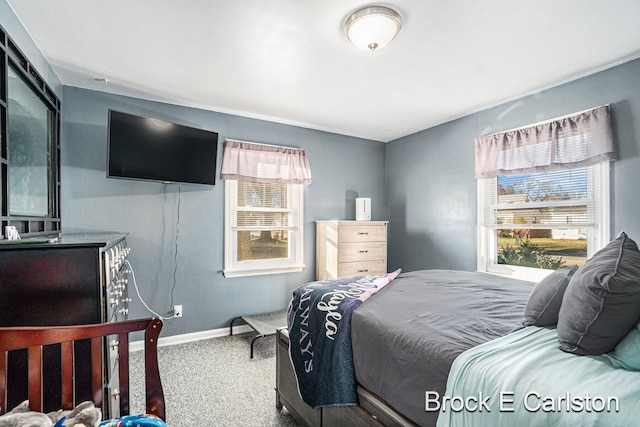 bedroom featuring carpet floors