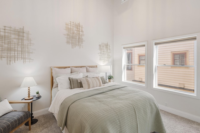 bedroom with carpet flooring