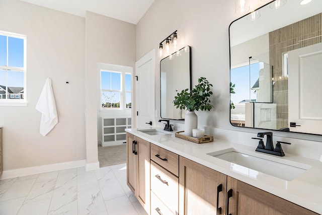 bathroom featuring vanity