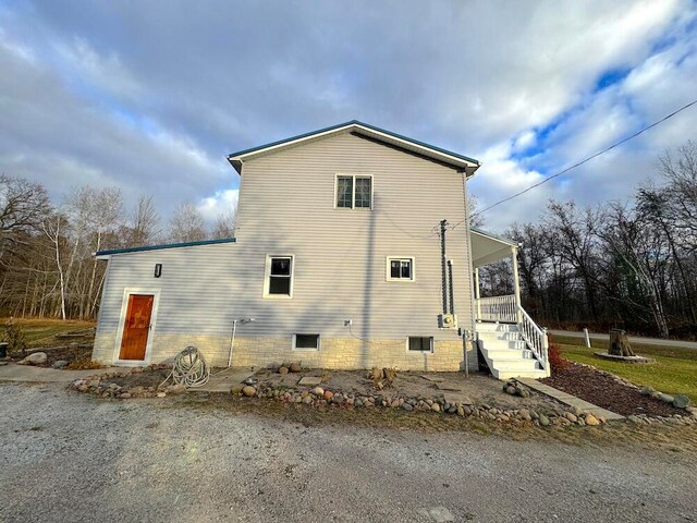 view of side of property