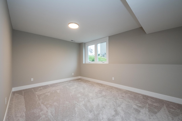 view of carpeted empty room