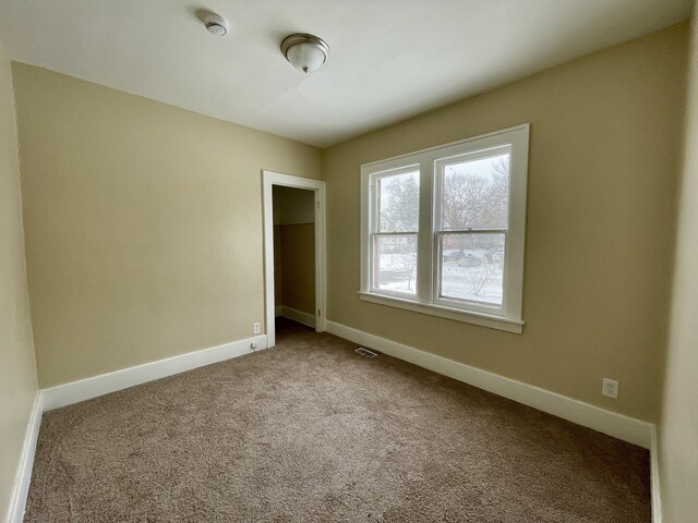 view of carpeted empty room