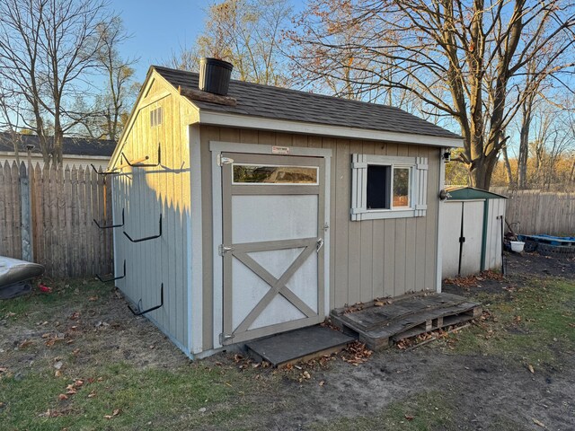 view of outdoor structure