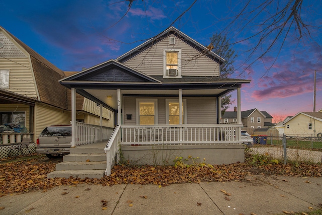 bungalow with covered porch