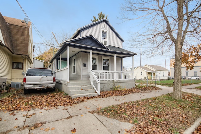 bungalow-style house featuring covered porch