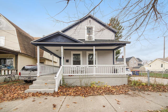 bungalow-style home with covered porch