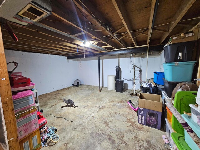 view of basement