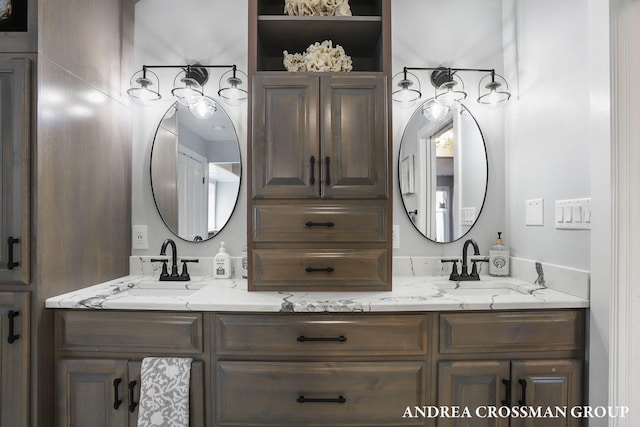 bathroom with vanity