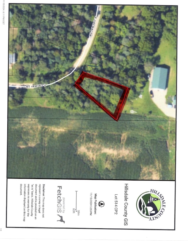 11809 W Galway, Jerome MI, 49249 land for sale