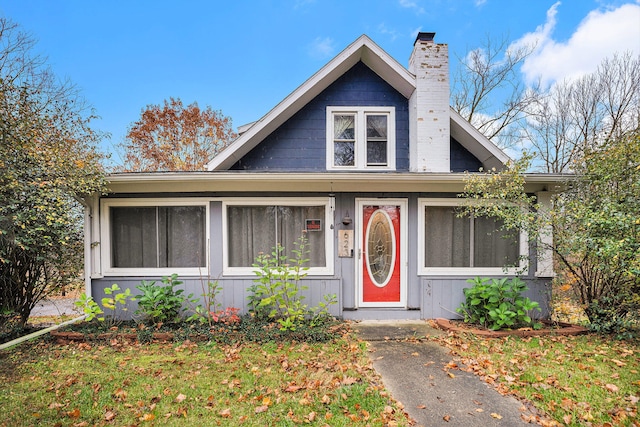 view of bungalow-style home