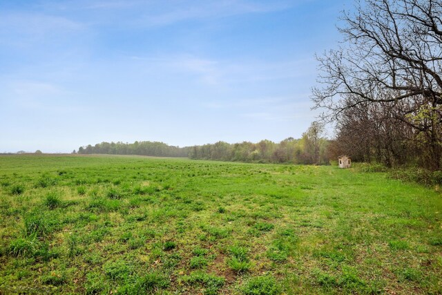 view of landscape featuring a rural view