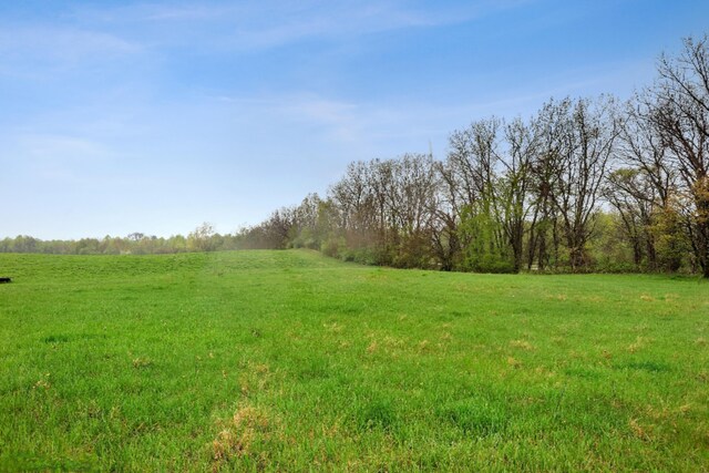 view of yard featuring a rural view