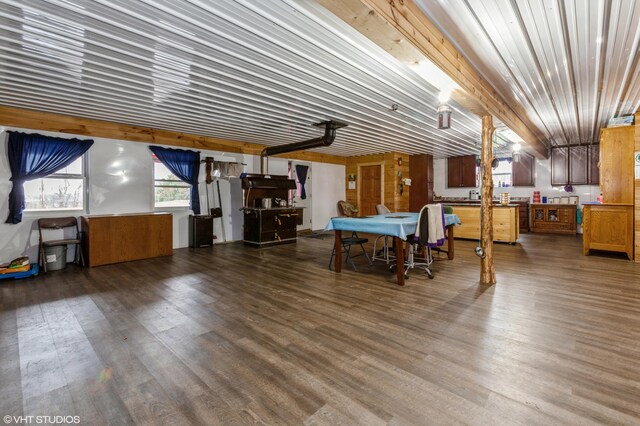 dining room featuring wood-type flooring