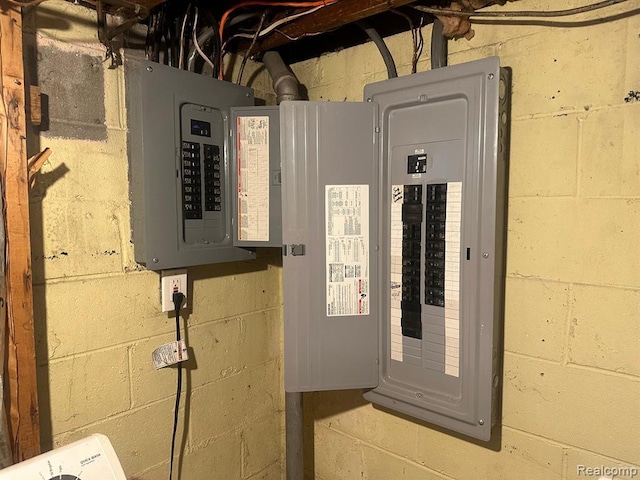 utility room with electric panel