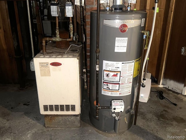 utilities featuring water heater