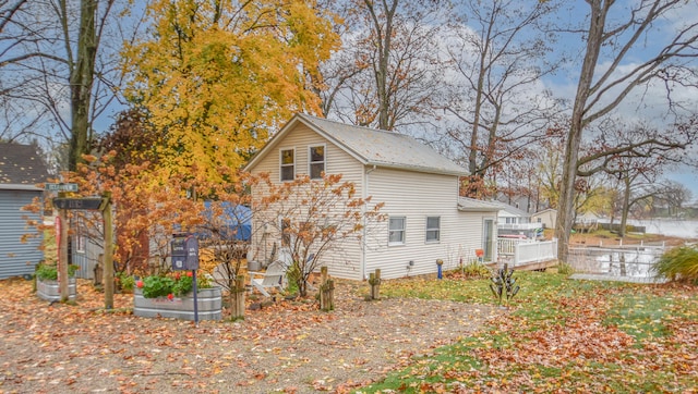 view of side of property