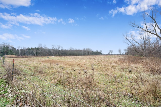 view of nature with a rural view